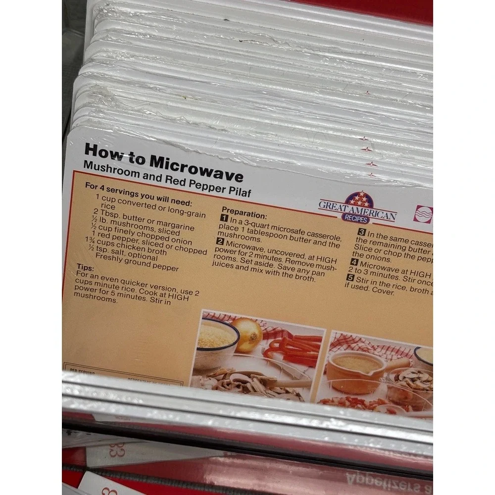 Vintage Great‎ American Recipes Card Collection Box Set 1988 Microwave Cooking